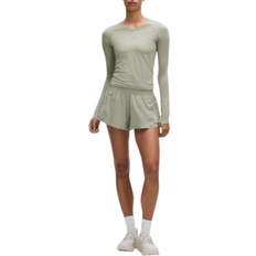 Lululemon Shake It Out High Rise Running Short 2.5" - Fog Green