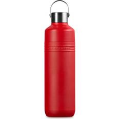 Med handtag Termosar Le Creuset On The Go Termoflaska 1000ml Cerise Glas Röd Termos 1L