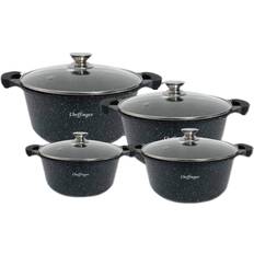 Cheffinger Grytor Set med lock 8 delar