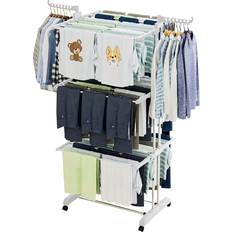 4 Tier Clothes Airer Horse Drying Rack White