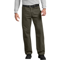 Dickies Relaxed Fit Sanded Duck Carpenter Pants - Rinsed Moss Green