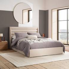 Happy Beds Colton Beige Frame Bed 167x223cm