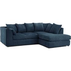 4 Seater - Corner Sofas Latitude Run Luxor Navy Blue Sofa 212cm 2pcs 4 Seater