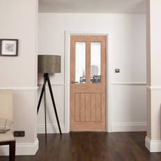 Fortia 2 Lite Clear Glazed Cottage Natural Oak Veneer 1981mm W 686mm 35mm