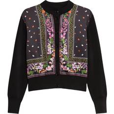 Ted Baker Tøj Ted Baker Demili Kvinde Black Sweaters - Grøn/Lilla/Orange/Sort