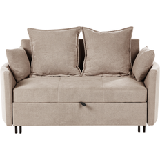 Beliani Hovin Taupe Sofa 166cm 2 Seater