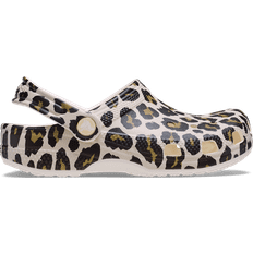 Crocs Kid's Classic Leopard Clog - Chalk