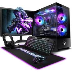 Intel Core i5 - Tower Desktop Computers Vibox III-44 Gaming PC Bundle Intel Core i5 11400F 16GB RAM 1TB SSD