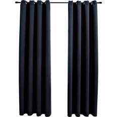 Tende vidaXL Blackout Black 140x225cm