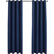 vidaXL Blackout Blue 140x225cm