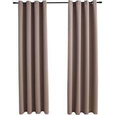vidaXL Blackout Taupe 140x225cm