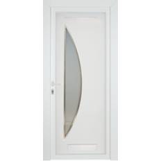 PVC Interior Doors Fortia Hermoso Frosted Glazed Modern White RH Set 2085mm 920mm Interior Door (x)