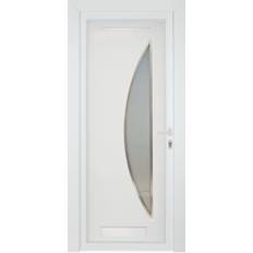 PVC Interior Doors Fortia Hermoso Frosted Glazed Modern White LH Set 2085mm 840mm Interior Door (x)