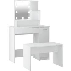 vidaXL 3114115 White Dressing Table 35x86.5cm 2pcs