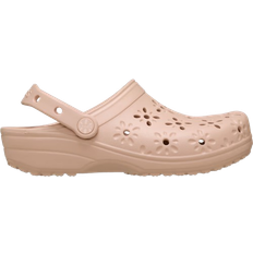 Crocs Classic Floral Cut-Out Clog - Pink Caramel