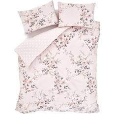 Catherine Lansfield Canterbury Easy Care Duvet Cover Pink (200x135cm)