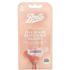 Boots Smooth Care 5 Blade Disposable Razors 3pk