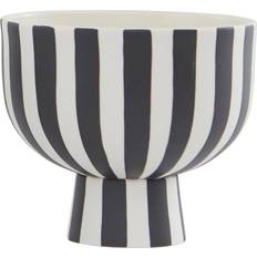 Microwave Safe Fruit Bowls OYOY Toppu White/Black Fruit Bowl 15cm