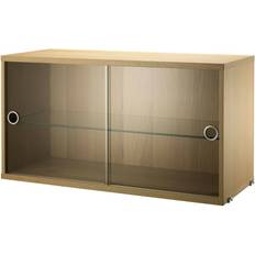 String VS7830-05-1 Glass Oak Shelving System 78x42cm