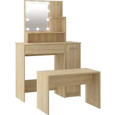 vidaXL 3114117 Sonoma Oak Dressing Table 35x86.5cm 2pcs