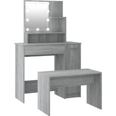 vidaXL 3114121 Gray Sonoma Dressing Table 35x86.5cm 2pcs