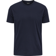 Hummel Men's Red Basic Short Sleeve T-shirt - Marine