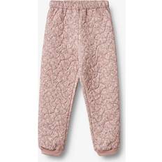24-36M Thermal Trousers Children's Clothing Wheat Baby Alex Quilted Floral Water Repellent Trousers - Pink