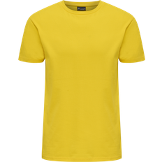 Hummel Men's Red Basic Short Sleeve T-shirt - Empire Yellow