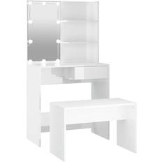vidaXL LED konstruerat Sminkbord 40x74.5cm 2st