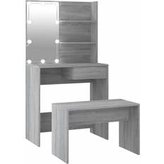 vidaXL 3114113 Gray Sonoma Oak Dressing Table 40x74.5cm 2pcs