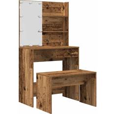 vidaXL 3329183 Old Wood Dressing Table 40x74.5cm 2pcs