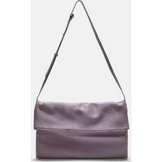 Zipper Clutches Stradivarius Faux Suede Maxi Clutch - Purple