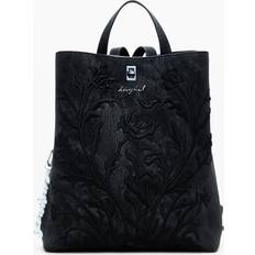 Desigual Rygsække Desigual Uld Blomstret Total B Rygsæk - Sort