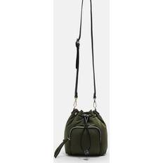 Beige Bucket Bags Stradivarius Kakifarvet Bucket Taske Med Crossbody Rem - Grøn