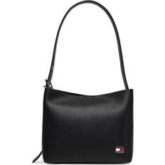 Logo Plaque Hobo Bag Skuldertaske - Sort