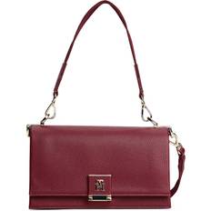 Röda Axelremsväskor Tommy Hilfiger Pebble Grain Crossbody Bag - Burgundy