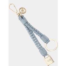 Guess Keychains Guess Woven Logo-Detail Charm Keychain - Blue