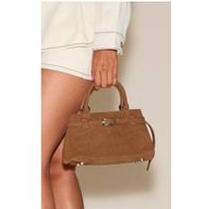 Belt Detail Mini Cross Body Bag - Brown