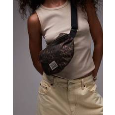 Devon Bum Bag Leopard Print - Black