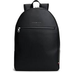 Tommy Hilfiger Ryggsäckar Tommy Hilfiger Metal Logo Woven Backpack - Black