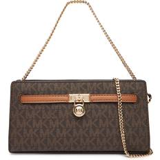 Michael Kors Brown Crossbody Bags Michael Kors Moderne Extra-Small Signature Logo Convertible Crossbody Bag - Brown