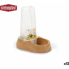 Beige Plastic Pet Feeding Dish 650 ml 12 Pack