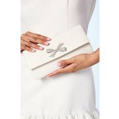 Women Clutches on sale Coast Bridal Galaxy Satin Diamante Bow Brooch Clutch - Ivory