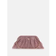 Rose Gold Clutches Guess Zalina Mesh Rhinestone Clutch - Pink