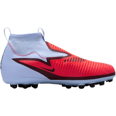 Girl Football Shoes Nike Jr Phantom 6 High Academy Artificial-Grass Football Boot - Blue