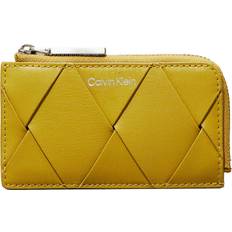 Gul Kortholdere Calvin Klein Woven Cardholder Wallet Kortholder Pung - Green