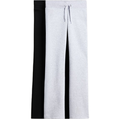 H&M Flared Sweatshirt Joggers -Black/Light Grey (1274656002)