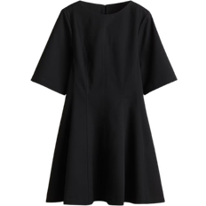 H&M Innsvingt Kjole Twill - Sort