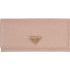 Prada Large Saffiano Leather Wallet - Powder Pink