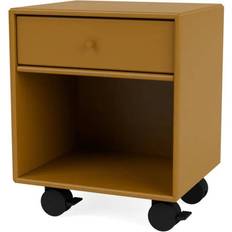 Orange Sengebord Montana Furniture Dream Amber/Black Bedside Table 30x35.4cm